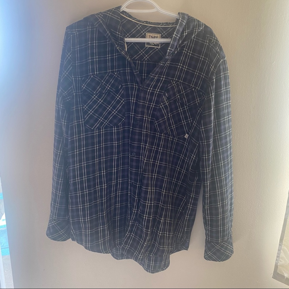 TNA hooded flannel